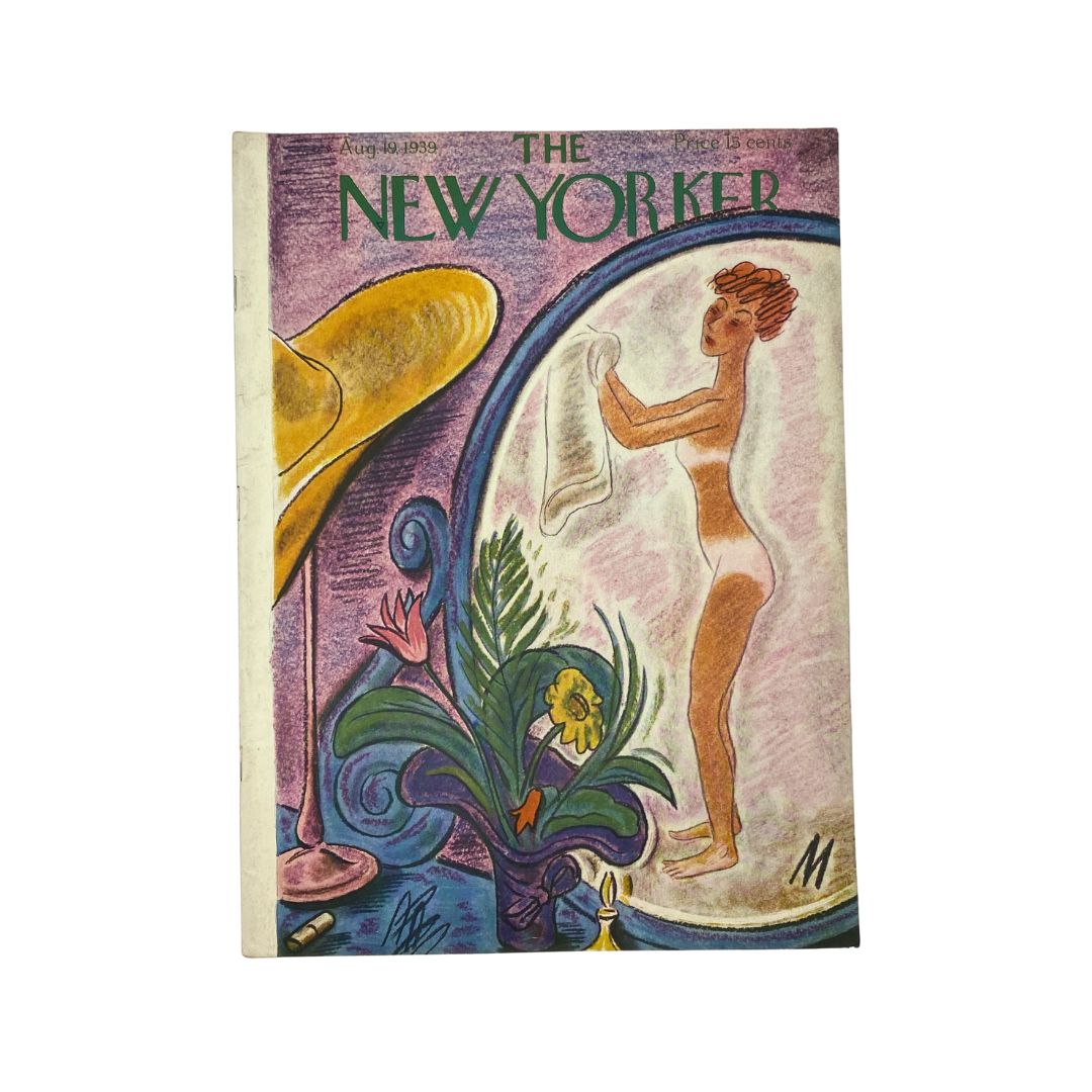 Cover of The New Yorker, August 19, 1939, featuring artwork by Julian de Miskey, in very good (VG) condition