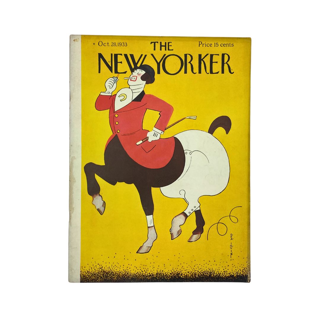 The New Yorker Complete Magazine October 28, 1933 Rea Irvin Cover