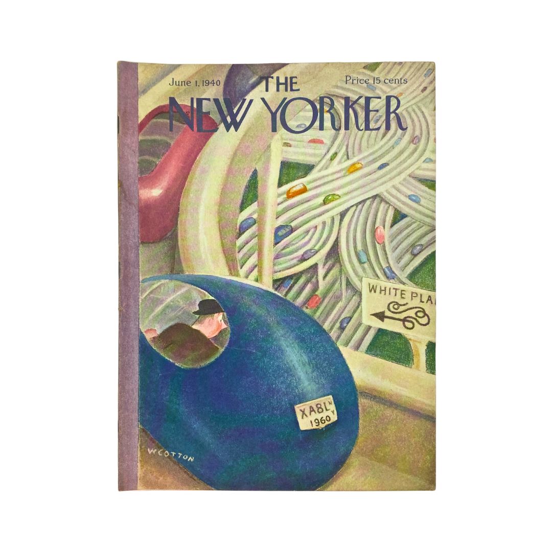 Cover of The New Yorker, June 1, 1940, featuring an illustration by William Cotton, VG condition