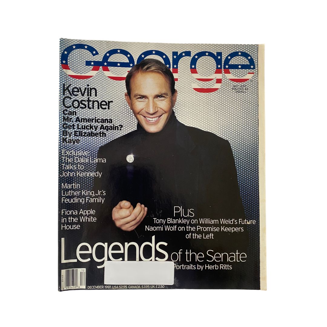 George Magazine Dec 1997 Kevin Costner Cover
