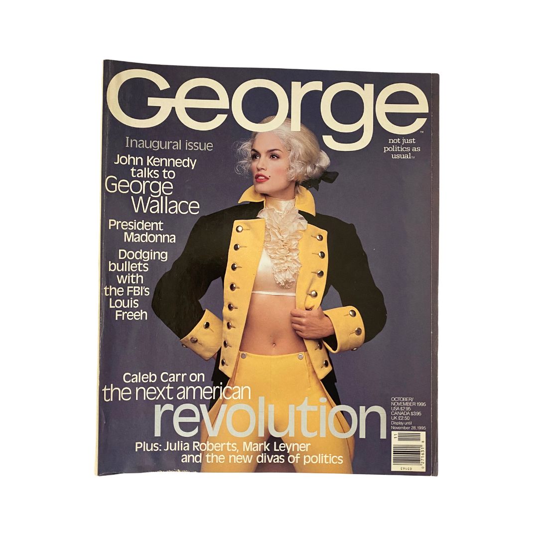 Cover of George Magazine, October-November 1995, featuring Cindy Crawford