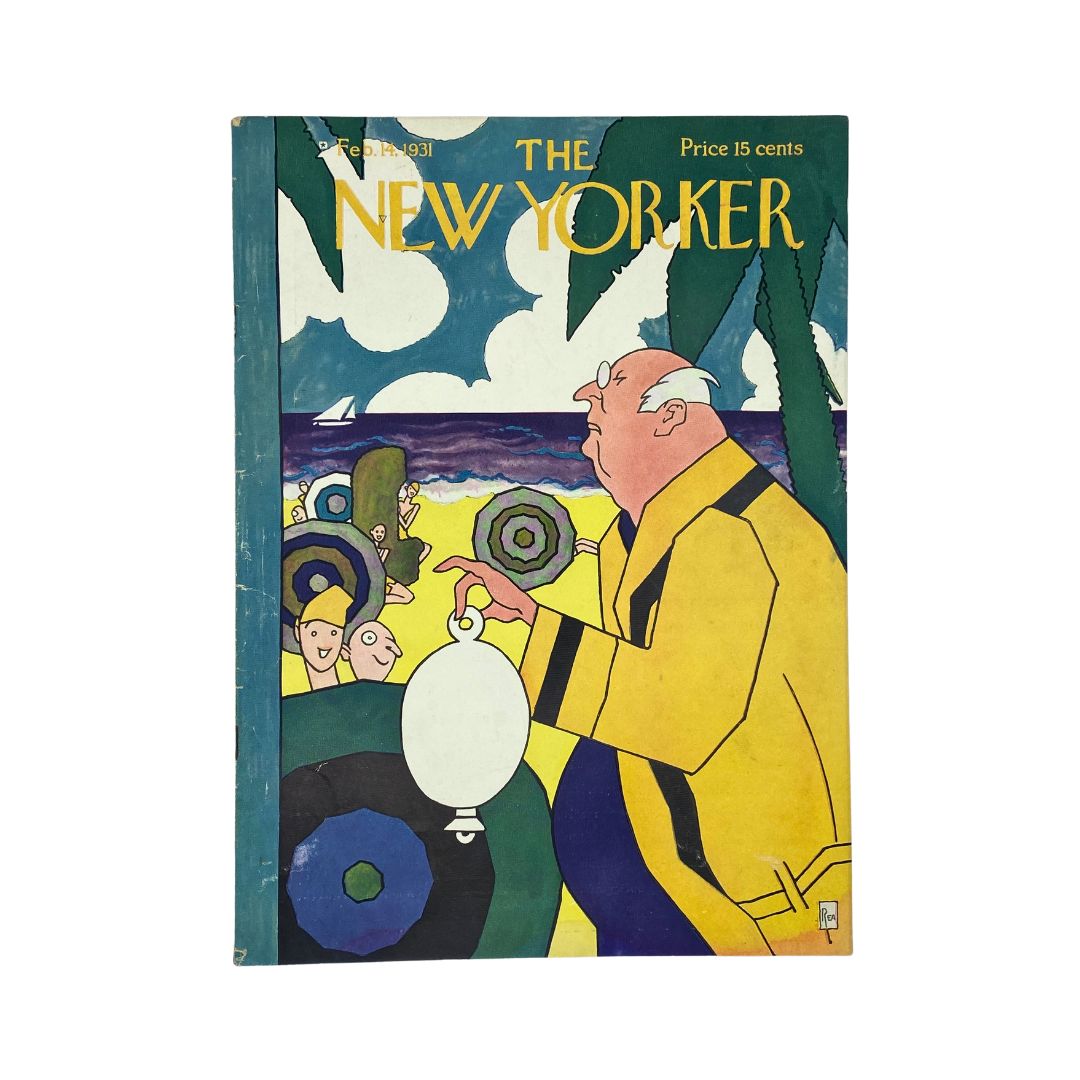 Cover of The New Yorker, February 14, 1931, featuring artwork by Gardner Rea