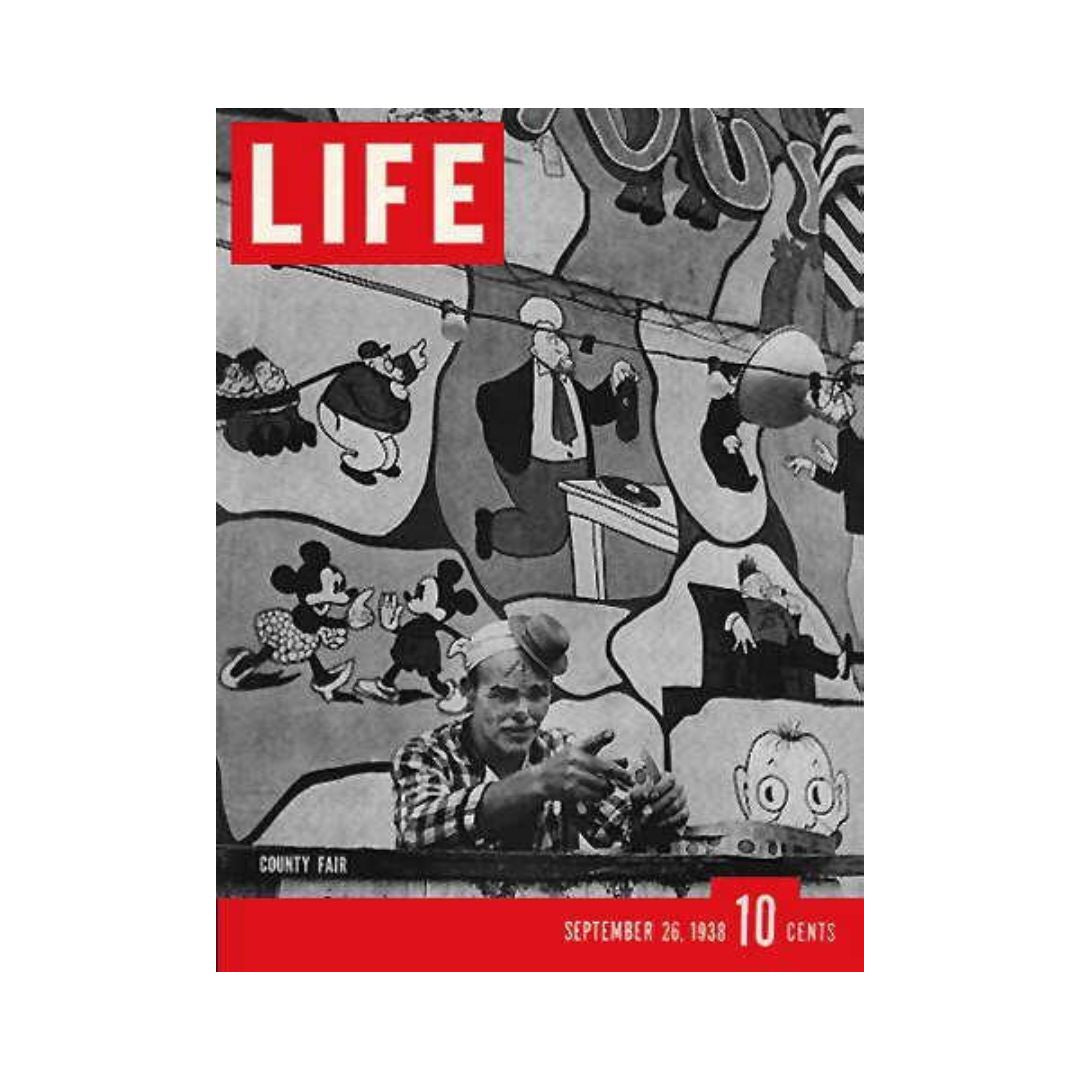 Life Magazine September 26, 1938 Featuring County Fair and Mickey Mouse Nostalgia