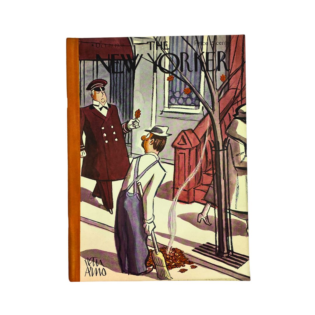 Cover of The New Yorker, October 29, 1938, featuring an illustration by Peter Arno, VG condition