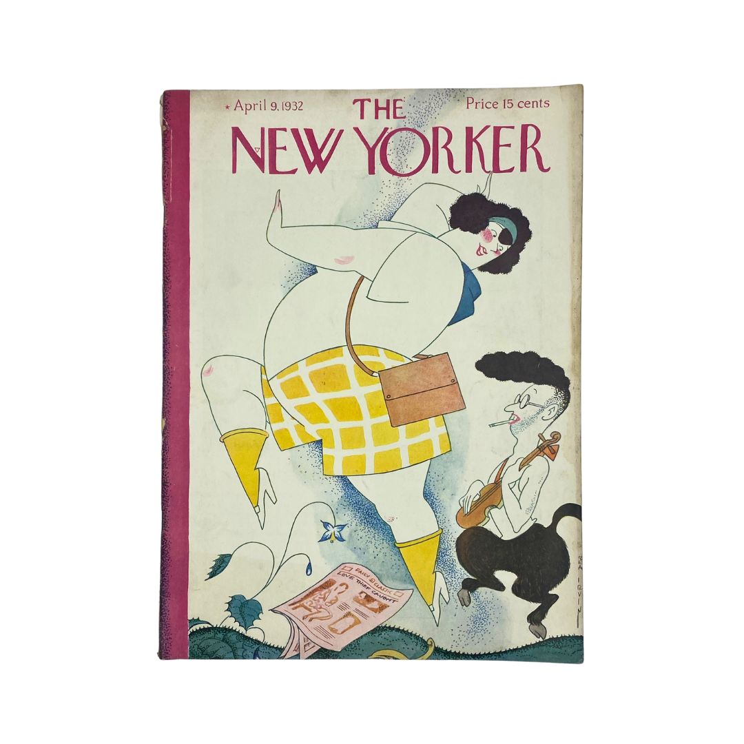 Cover of The New Yorker, April 9, 1932, featuring Rea Irvin