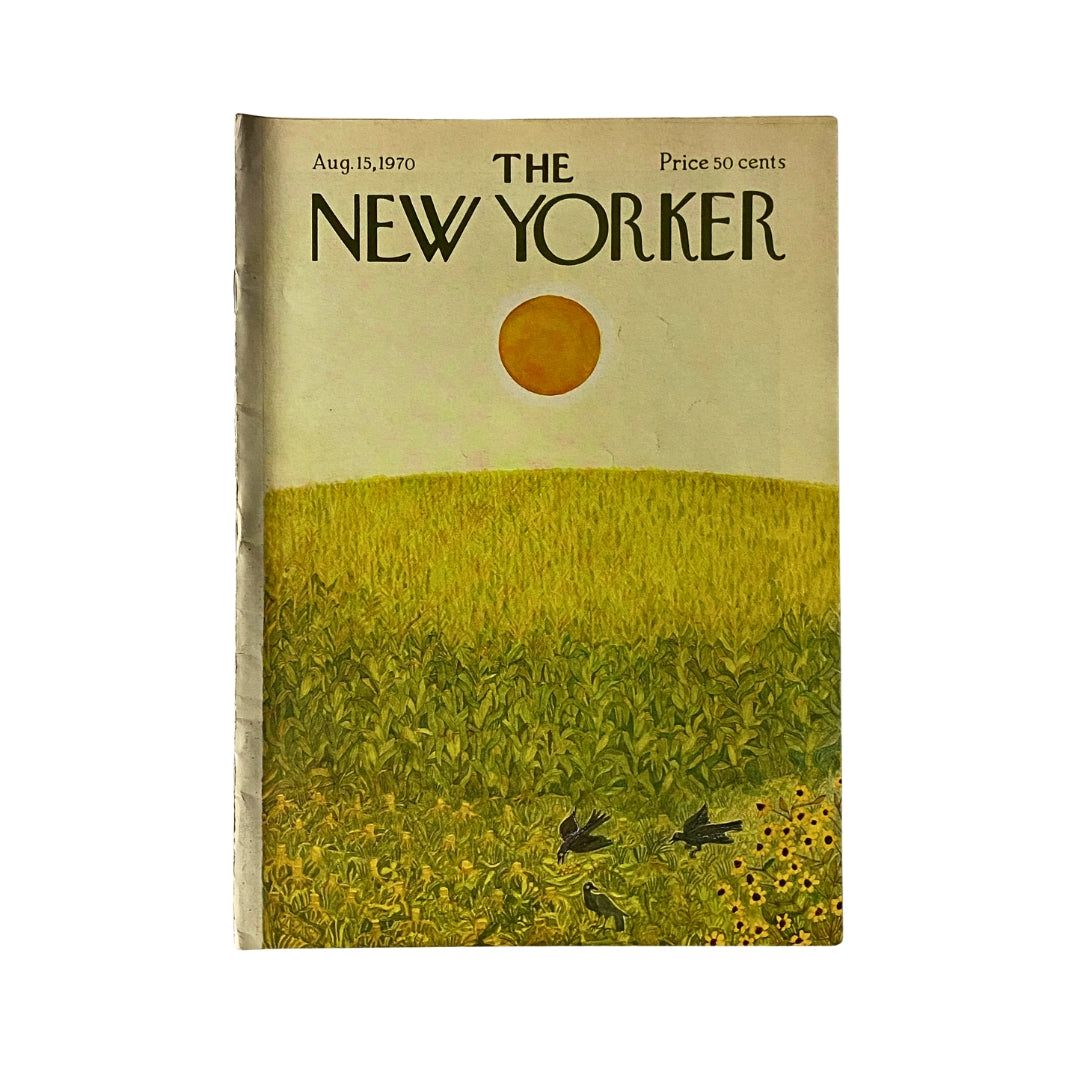 The New Yorker Complete Magazine August 15, 1970 Ilonka Karasz Cover VG