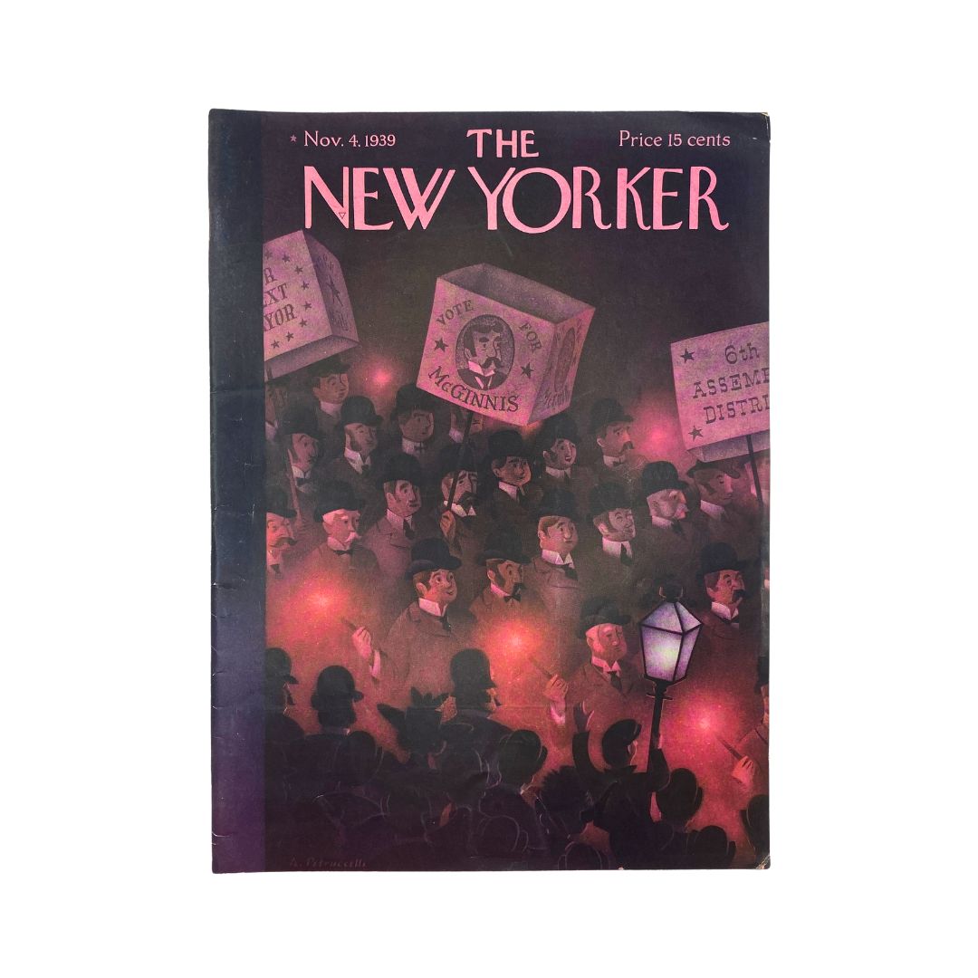Cover of The New Yorker, November 4, 1939, featuring an illustration by Antonio Petruccelli