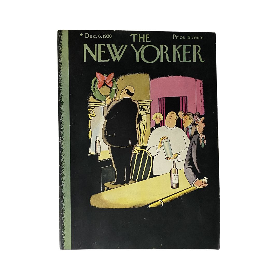 Cover of The New Yorker, December 6, 1930, featuring artwork by Rea Irvin, in very good (VG) condition