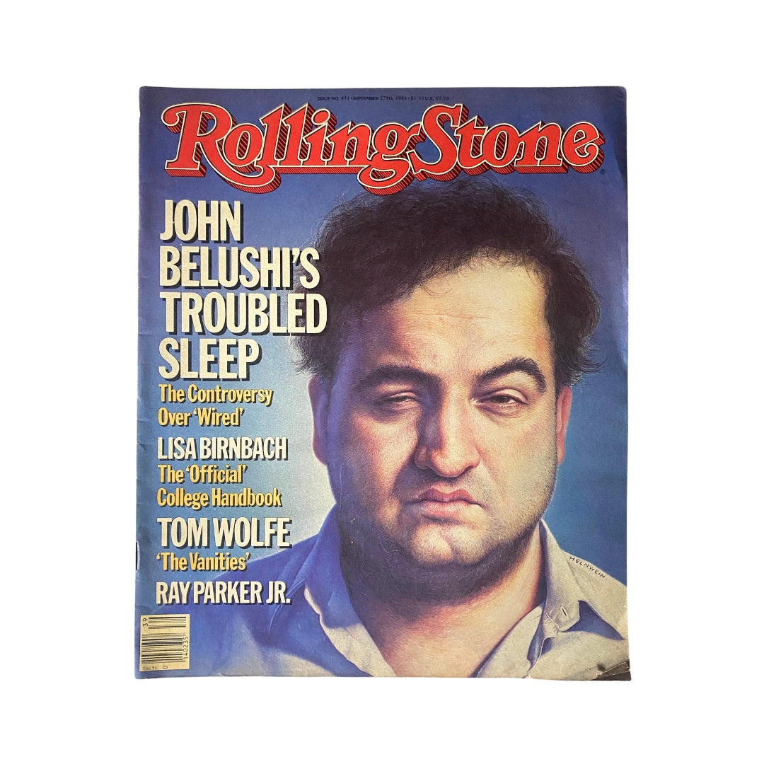 Vintage Rolling Stone Magazine September 27, 1984 Issue 431 John Belushi No Label