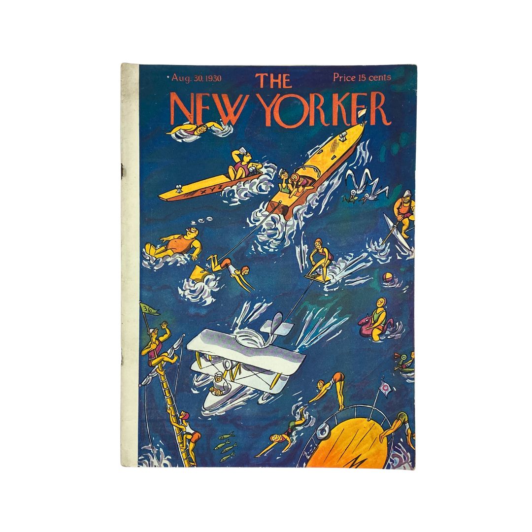 Cover of The New Yorker, August 30, 1930, featuring artwork by Julian de Miskey, in very good (VG) condition