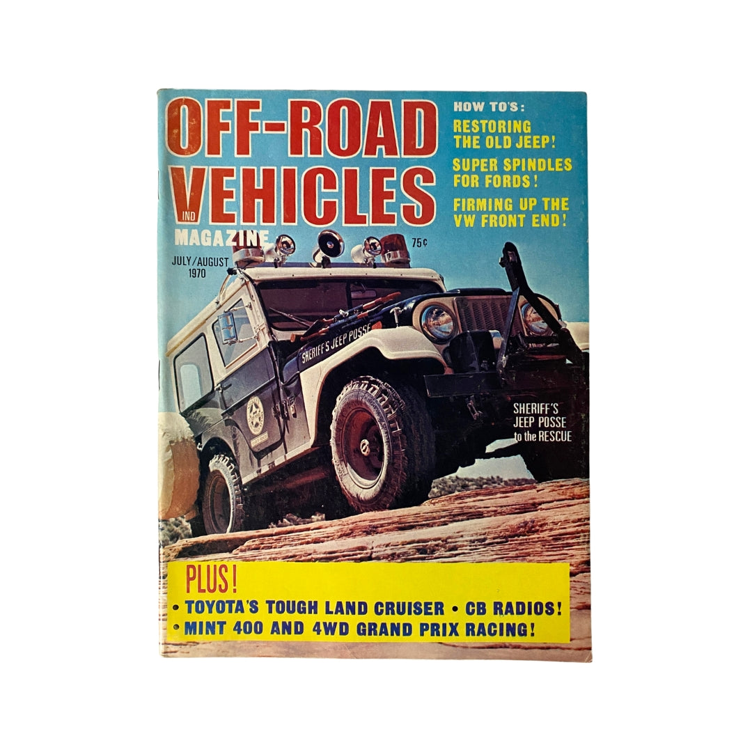 Vintage Off-Road Vehicles Magazine July 1970 Sheriff's Jeep Posse No Label