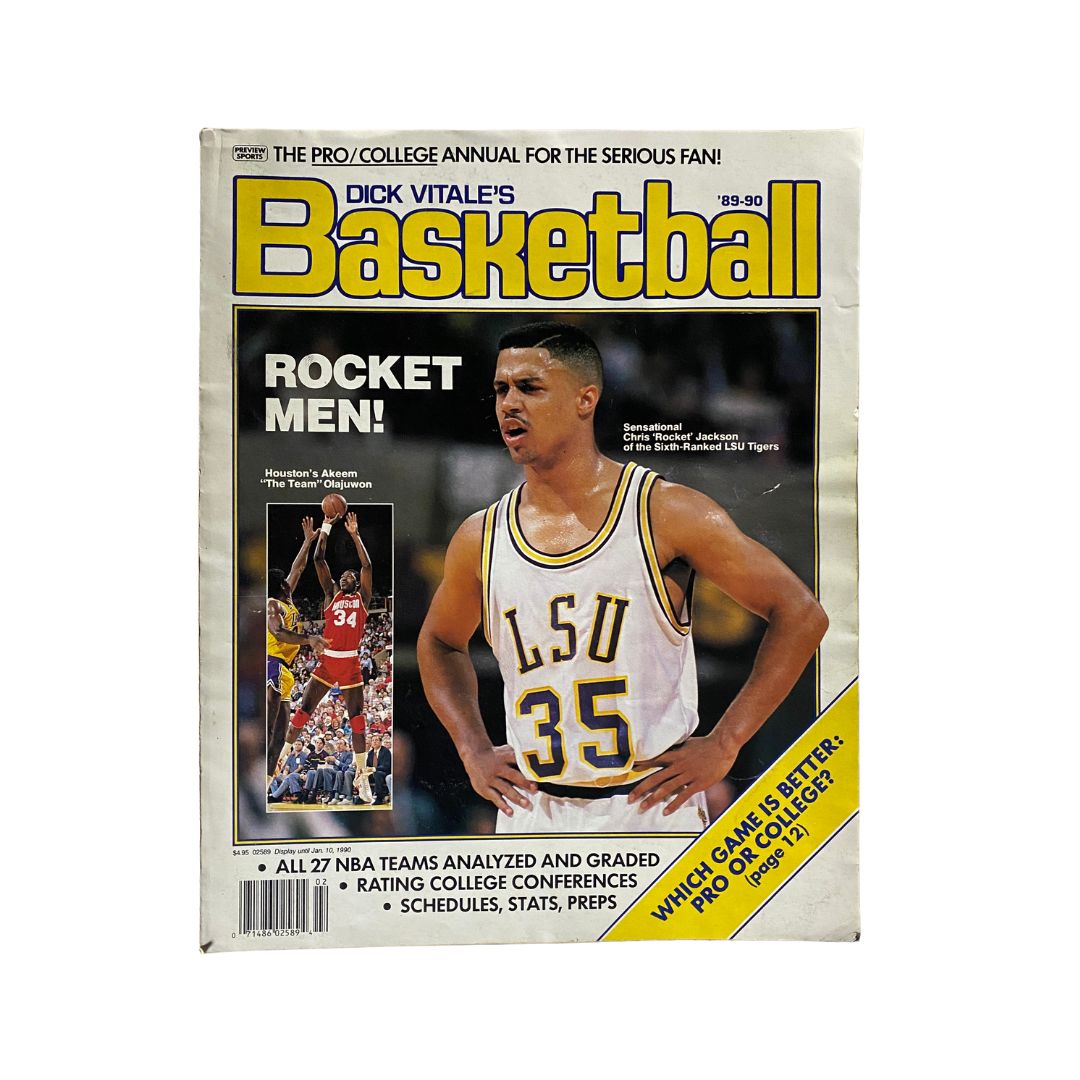 Dick Vitale's Basketball Magazine 1989-1990 Chris 'Rocket' Johnson No Label