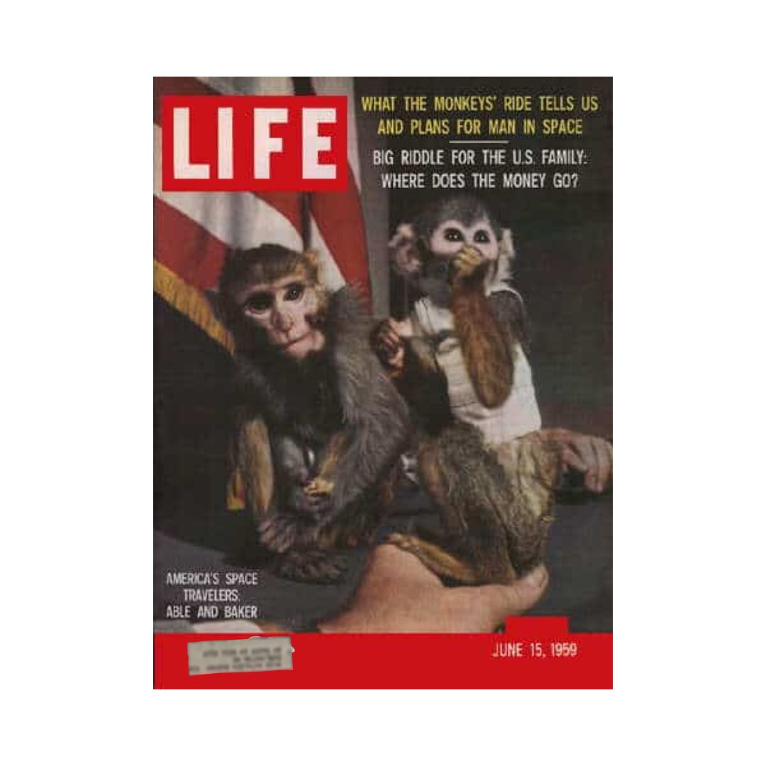 Life Magazine June 15, 1959 - Space Monkeys Able and Baker, Historic Space Exploration Issue