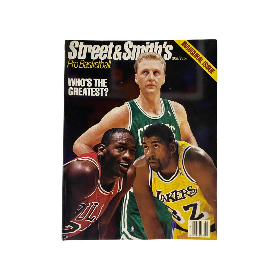 Vintage Street & Smith's Pro Basketball 1988 Michael Jordan, Larry Bird No Label VG