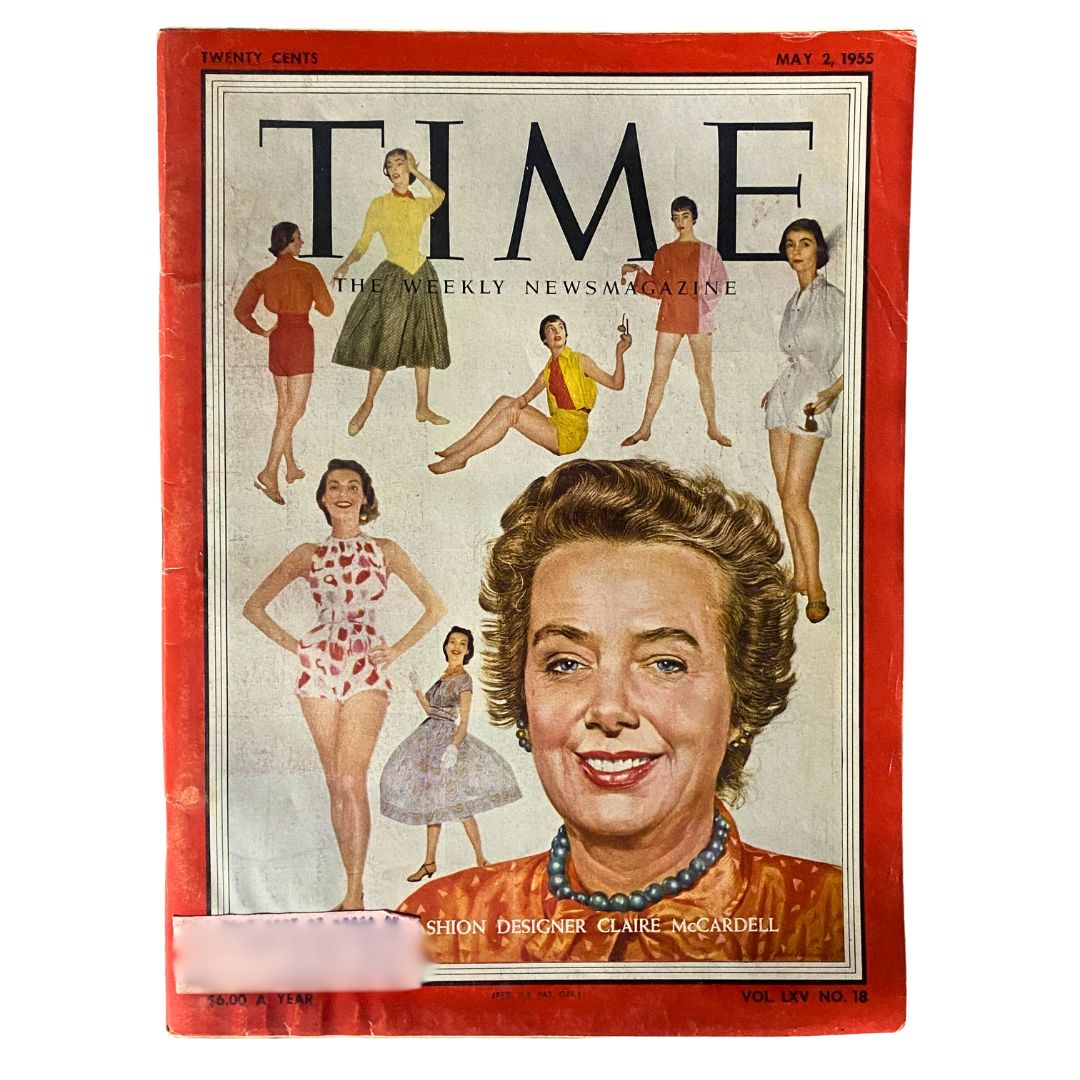 Time Magazine May 2, 1955 Vol 65 No. 18 Claire McCardell