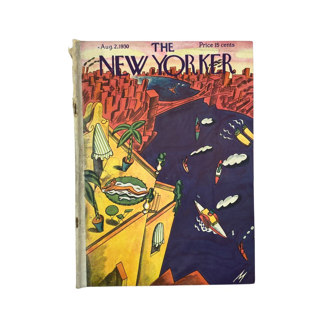 Cover of The New Yorker, August 2, 1930, featuring artwork by Julian de Miskey