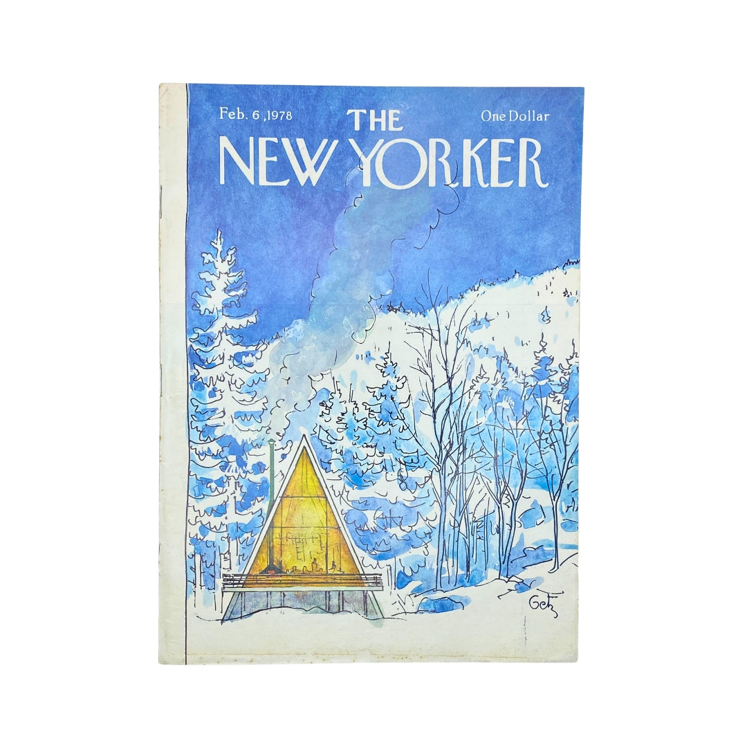 The New Yorker Complete Magazine February 6, 1978 Arthur Getz Cover No Label VG