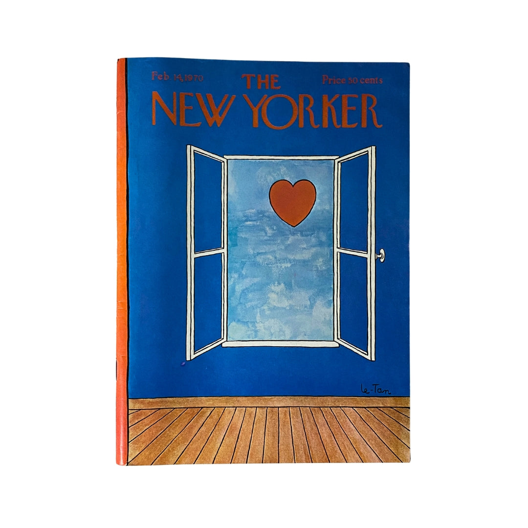 The New Yorker Complete Magazine February 14, 1970 Pierre Le-Tan Cover VG