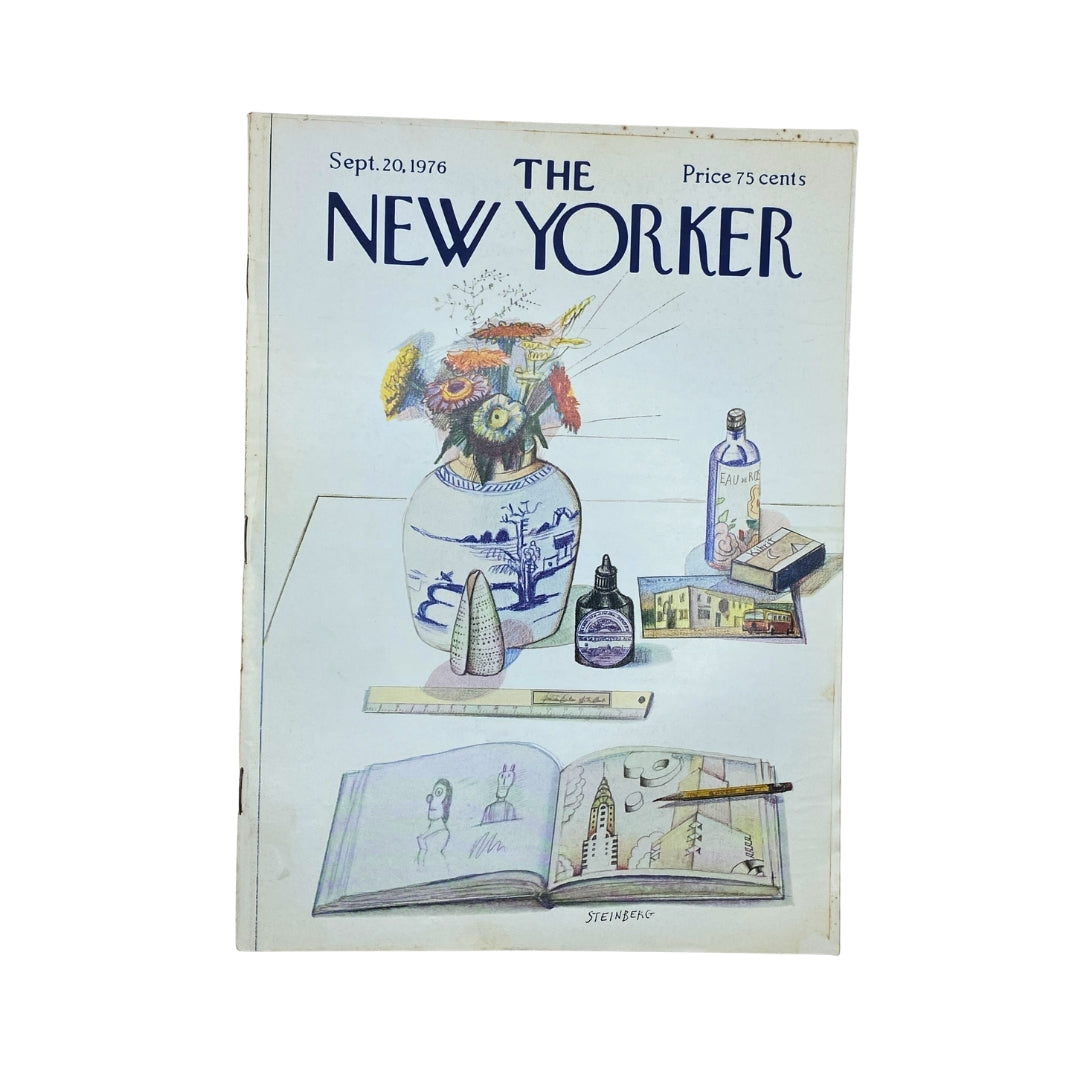 The New Yorker Complete Magazine September 20, 1976 Saul Steinberg Cover