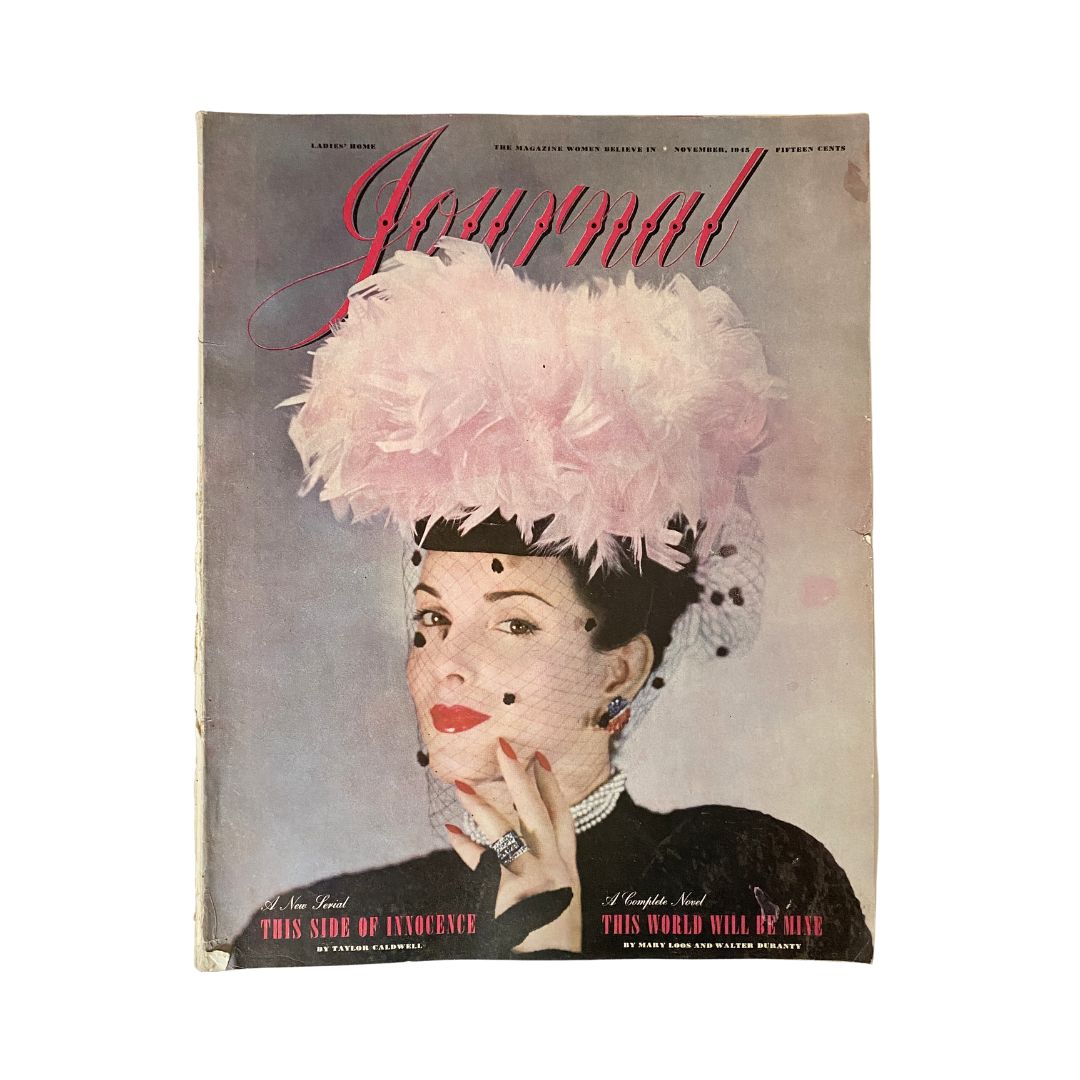 Ladies' Home Journal Magazine November 1945 This Side of Innocence GD Interior