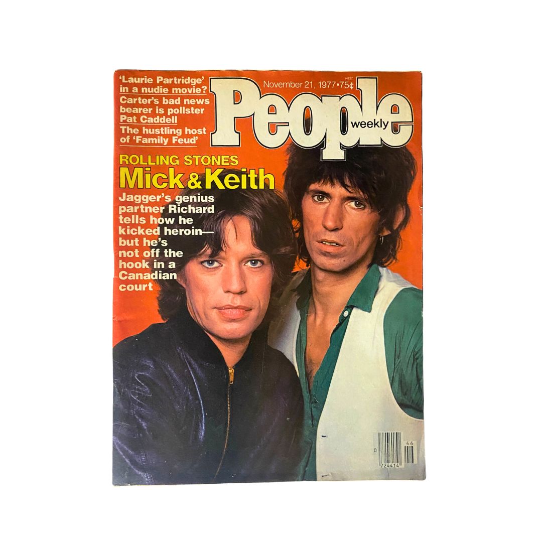 Vintage People Weekly Magazine November 21, 1977 Mick Jagger Keith Richards No Label