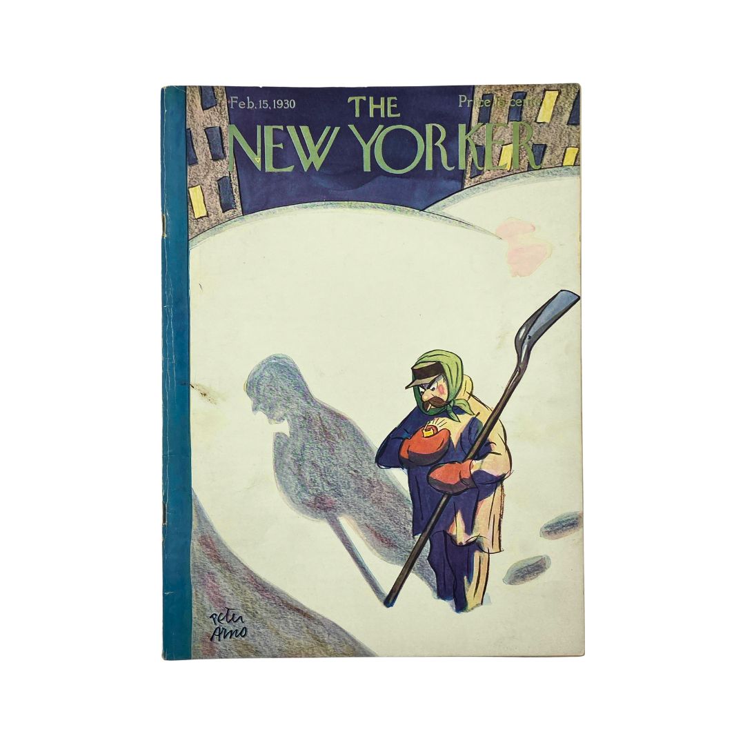Cover of The New Yorker, February 15, 1930, featuring artwork by Peter Arno