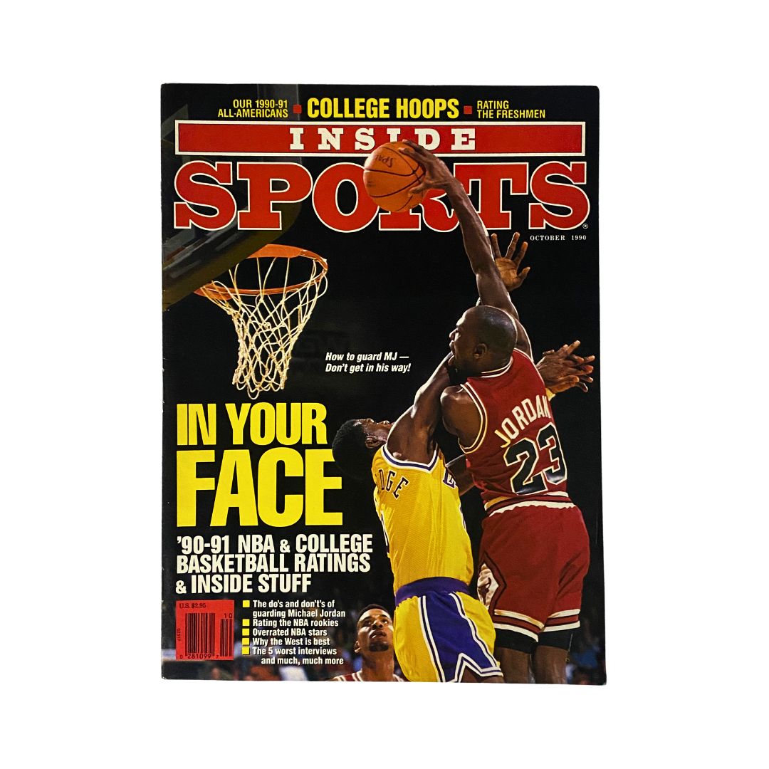 Inside Sports Magazine October 1990 Michael Jordan Orlando Woolridge No Label VG