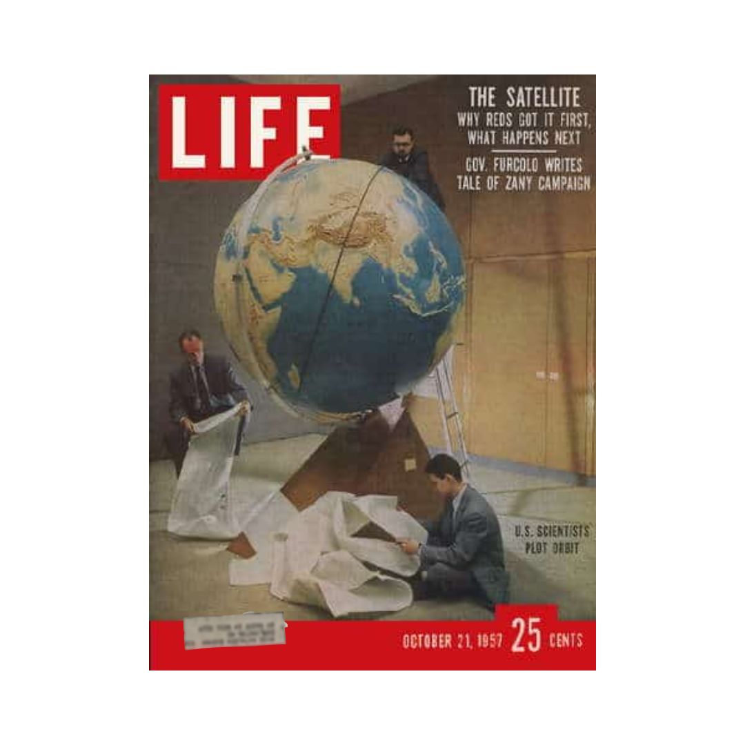 Life Magazine October 21, 1957: U.S. Scientists Plot Sputnik, Space Age Breakthroughs