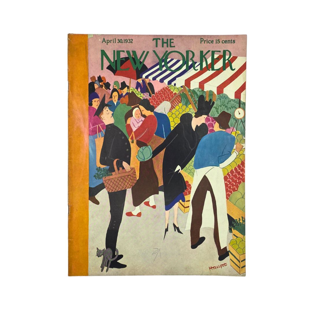 Cover of The New Yorker, April 30, 1932, featuring Theodore Haupt, in very good (VG) condition