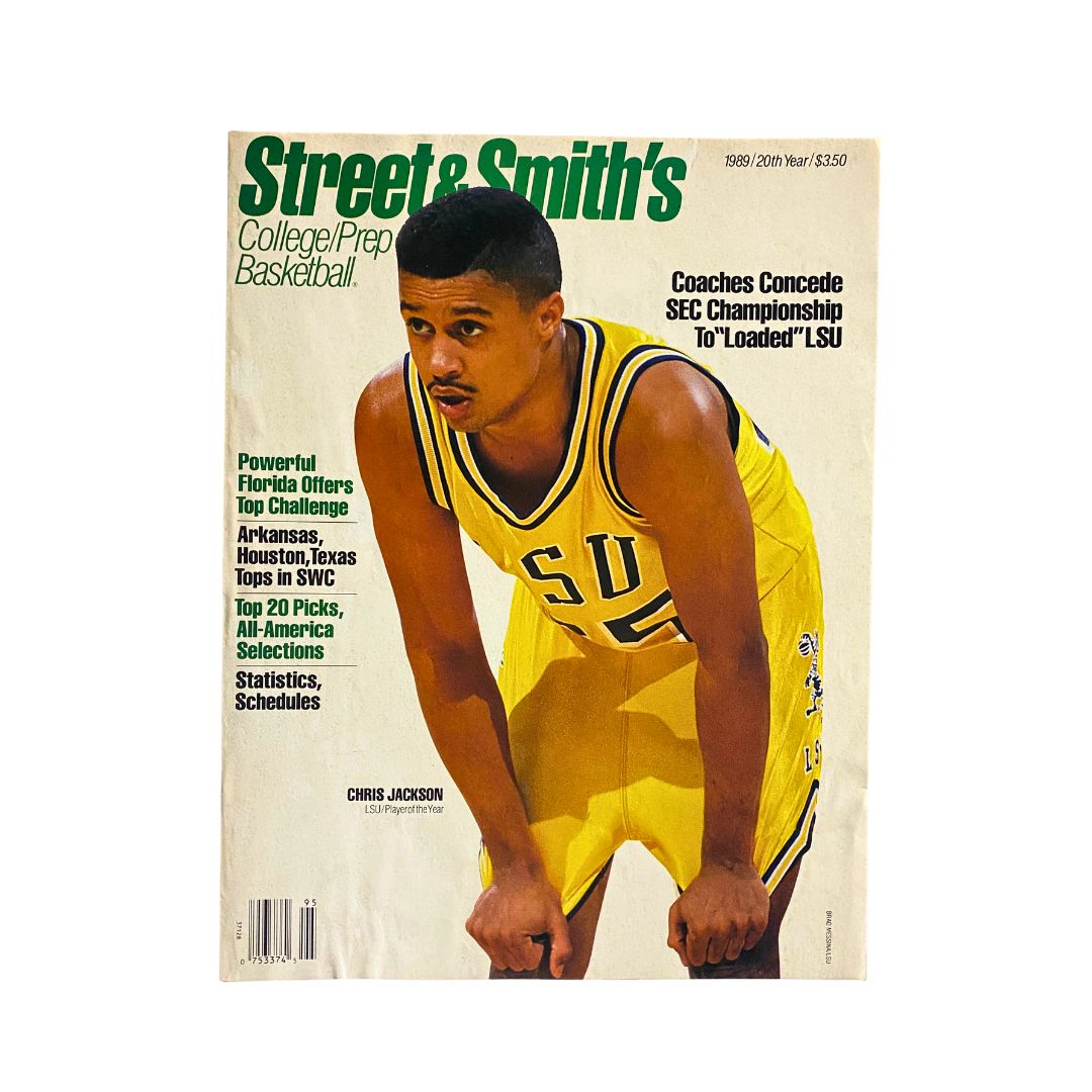 Street & Smith's College/Prep Basketball Magazine 1989 Chris Jackson No Label