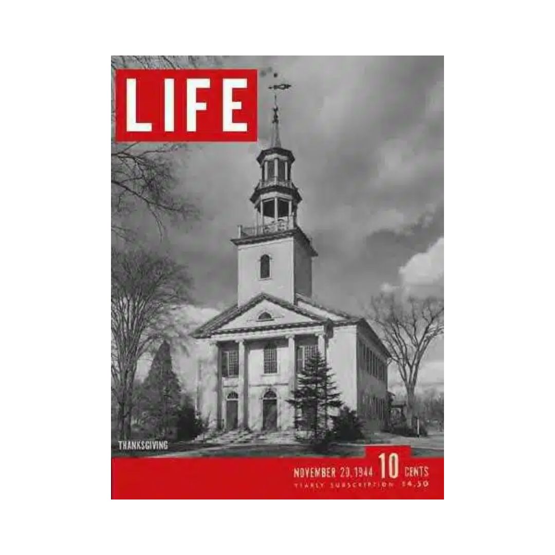 Life Magazine November 20, 1944 - Thanksgiving Edition Featuring Tallmadge Church History