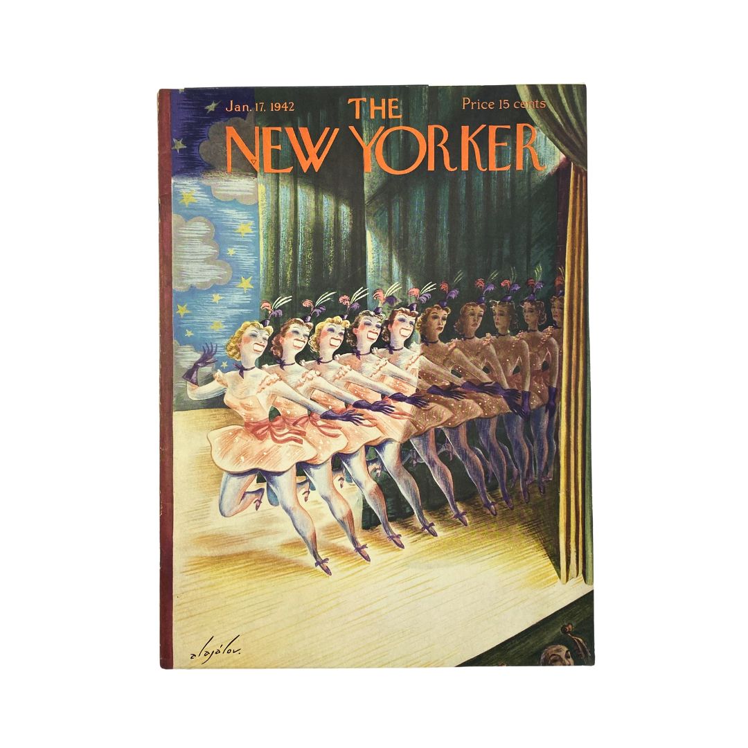 The New Yorker, January 17, 1942: Complete magazine with cover artwork by Constantin Alajalov, in VG condition