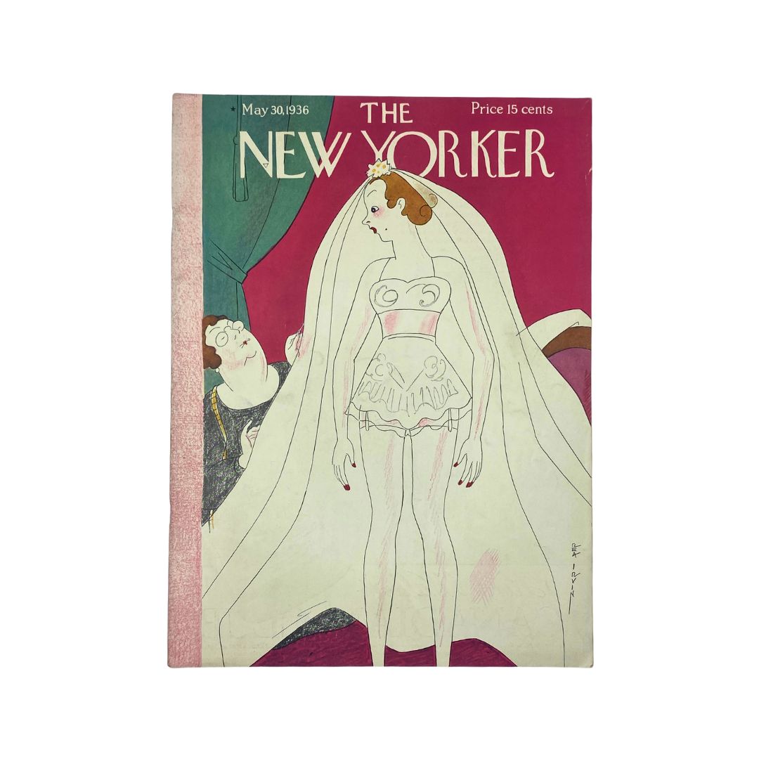 Cover of The New Yorker, May 30, 1936, featuring an illustration by Rea Irvin, VG condition