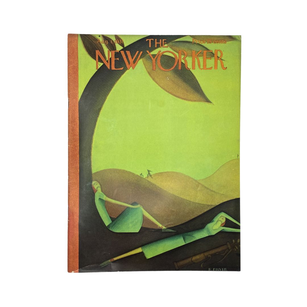 Cover of The New Yorker, August 1, 1931, featuring Rose Silver, in very good (VG) condition
