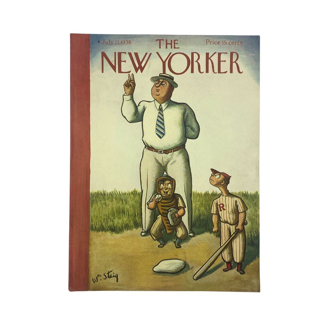 Cover of The New Yorker, July 11, 1936, featuring artwork by William Steig, in very good (VG) condition