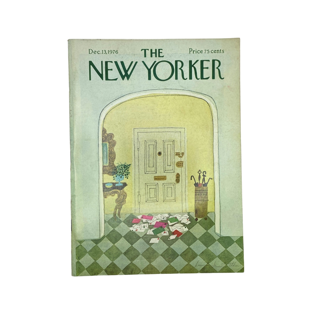 The New Yorker Complete Magazine December 13, 1976 Laura Jean Allen Cover VG