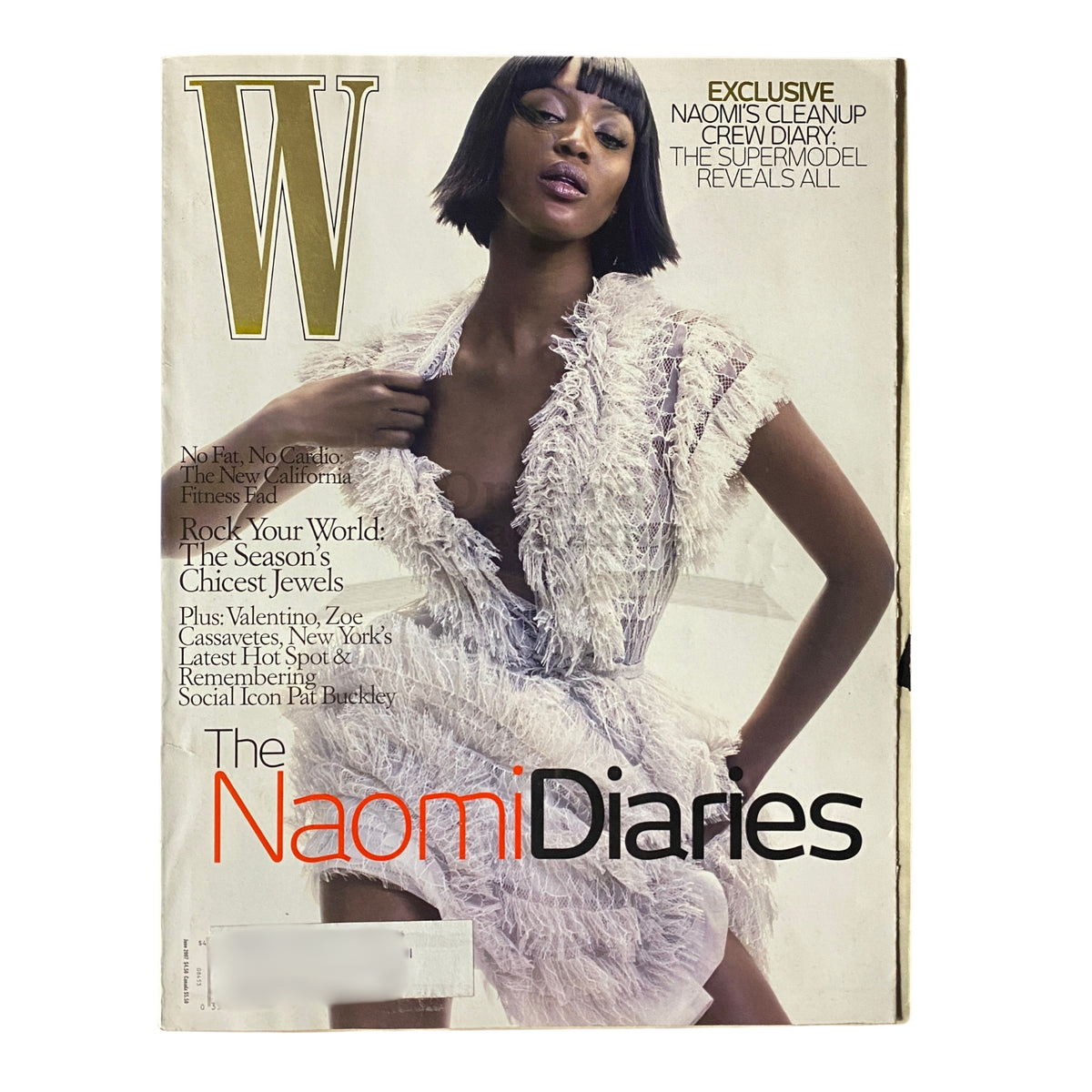 W Magazine June 2007 Model Naomi Campbell Cover VG