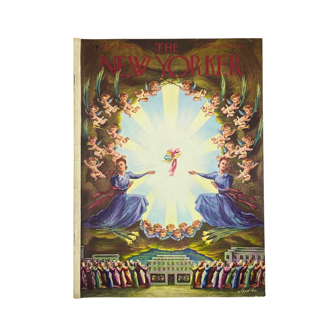 The New Yorker, April 4, 1942: Complete magazine with cover artwork by Constantin Alajalov, in VG condition
