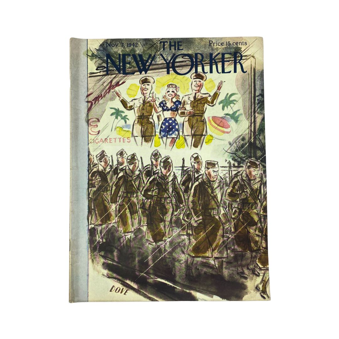 The New Yorker, November 7, 1942: Complete magazine with cover artwork by Leonard Dove, in VG condition