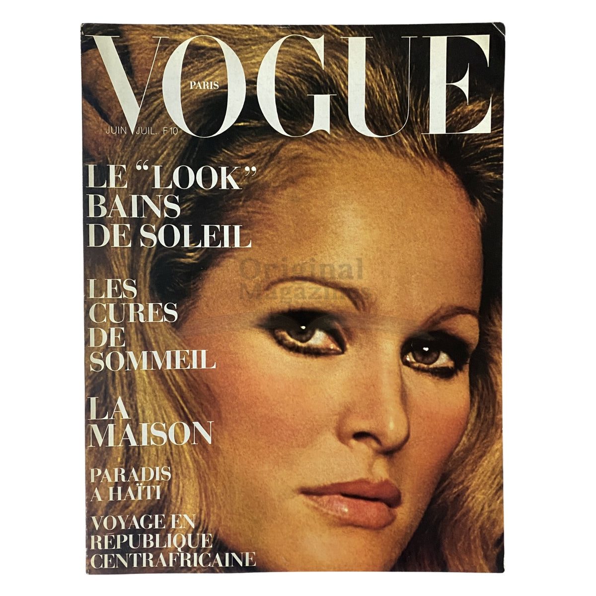 Vogue Paris Magazine June - July 1972 Ursula Andress Cover No Label