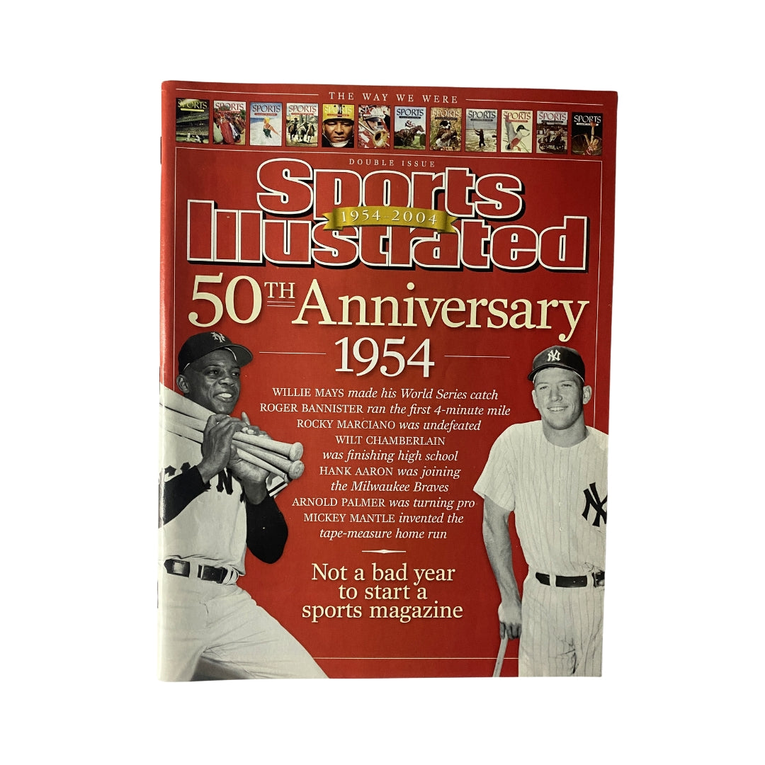 Cover of Sports Illustrated magazine July 14-21, 2003 featuring Willie Mays, showcasing the 50th Anniversary of Sports Illustrated alongside a tribute to baseball.