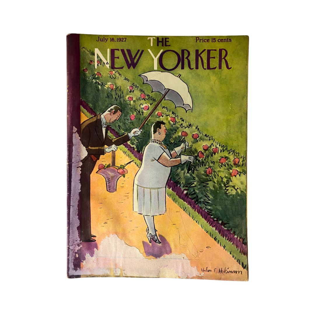 Cover of The New Yorker, July 16, 1927, featuring artwork by Helen E. Hokinson