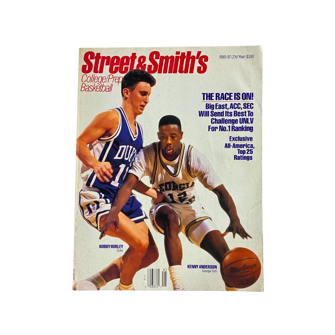 Street & Smith's College/Prep Basketball 1990-1991 Bobby Hurley No Label