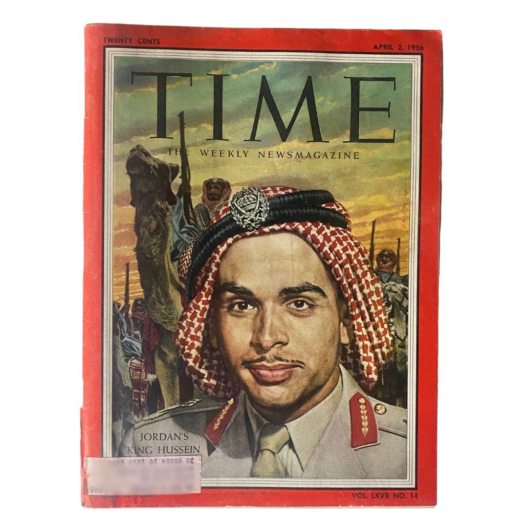 Time Magazine April 2, 1956 Vol 67 No. 14 Hussein bin Talal