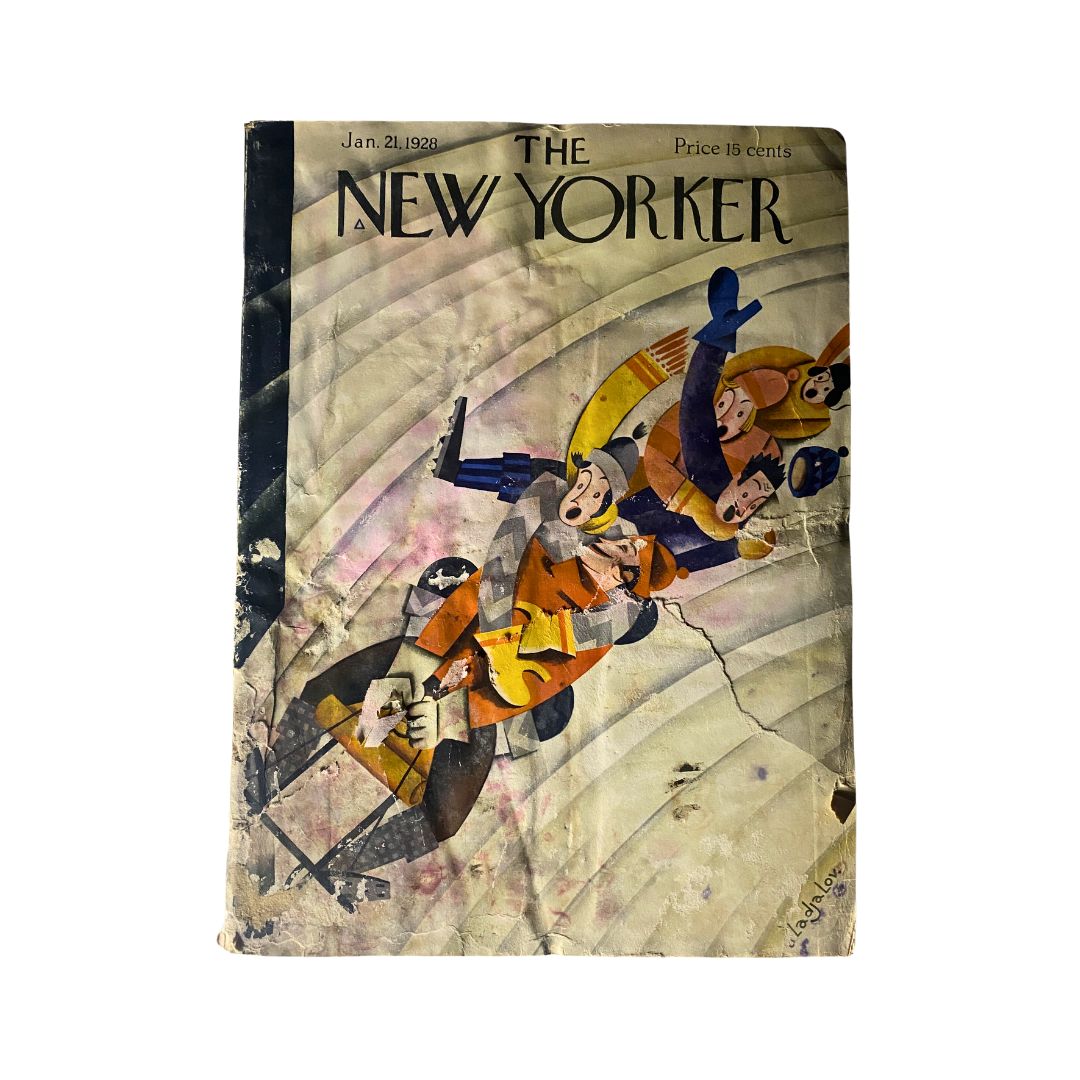 Cover of The New Yorker, January 21, 1928, featuring artwork by Constantin Alajalov