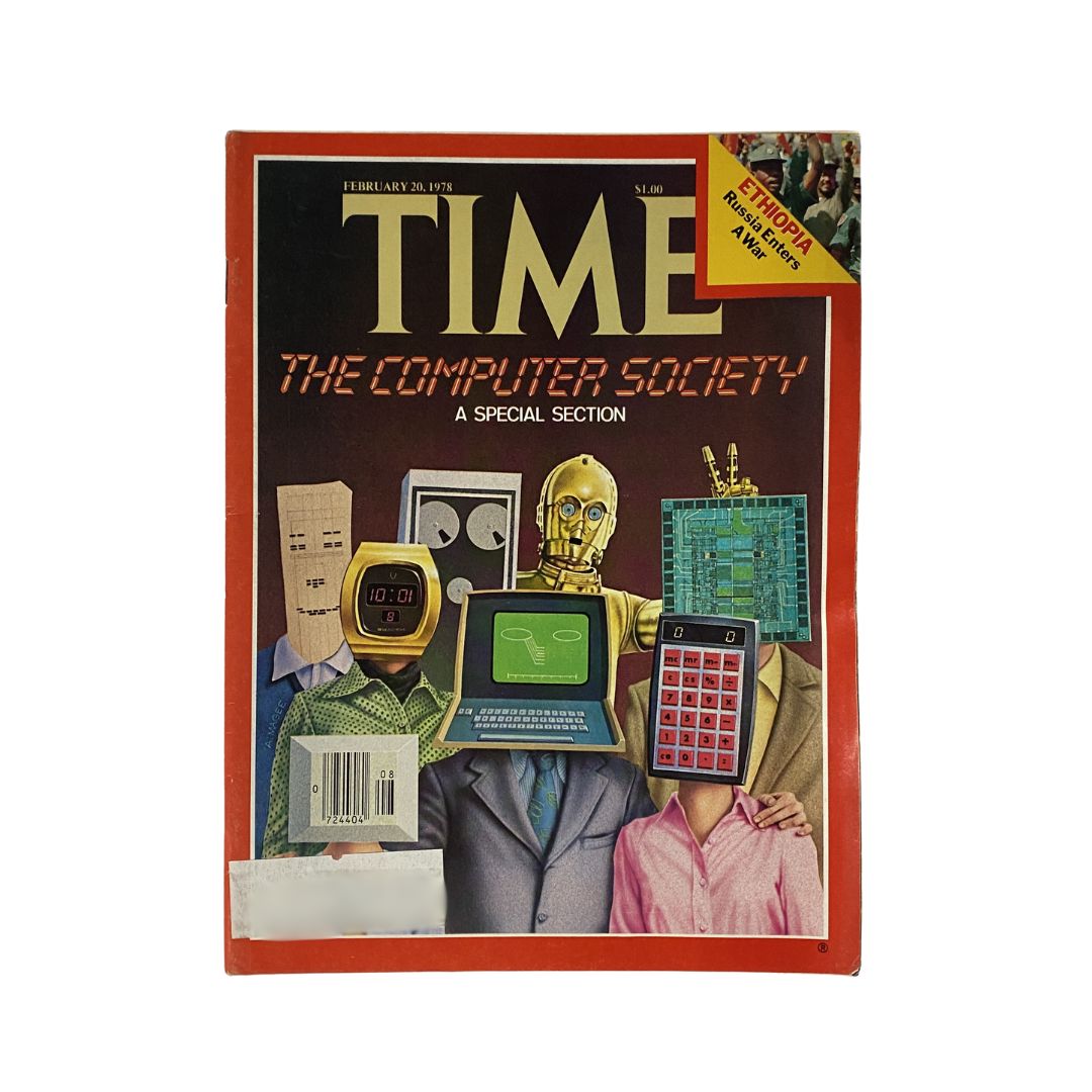 Vintage Time Magazine February 20, 1978 The Computer Society A Special Edition