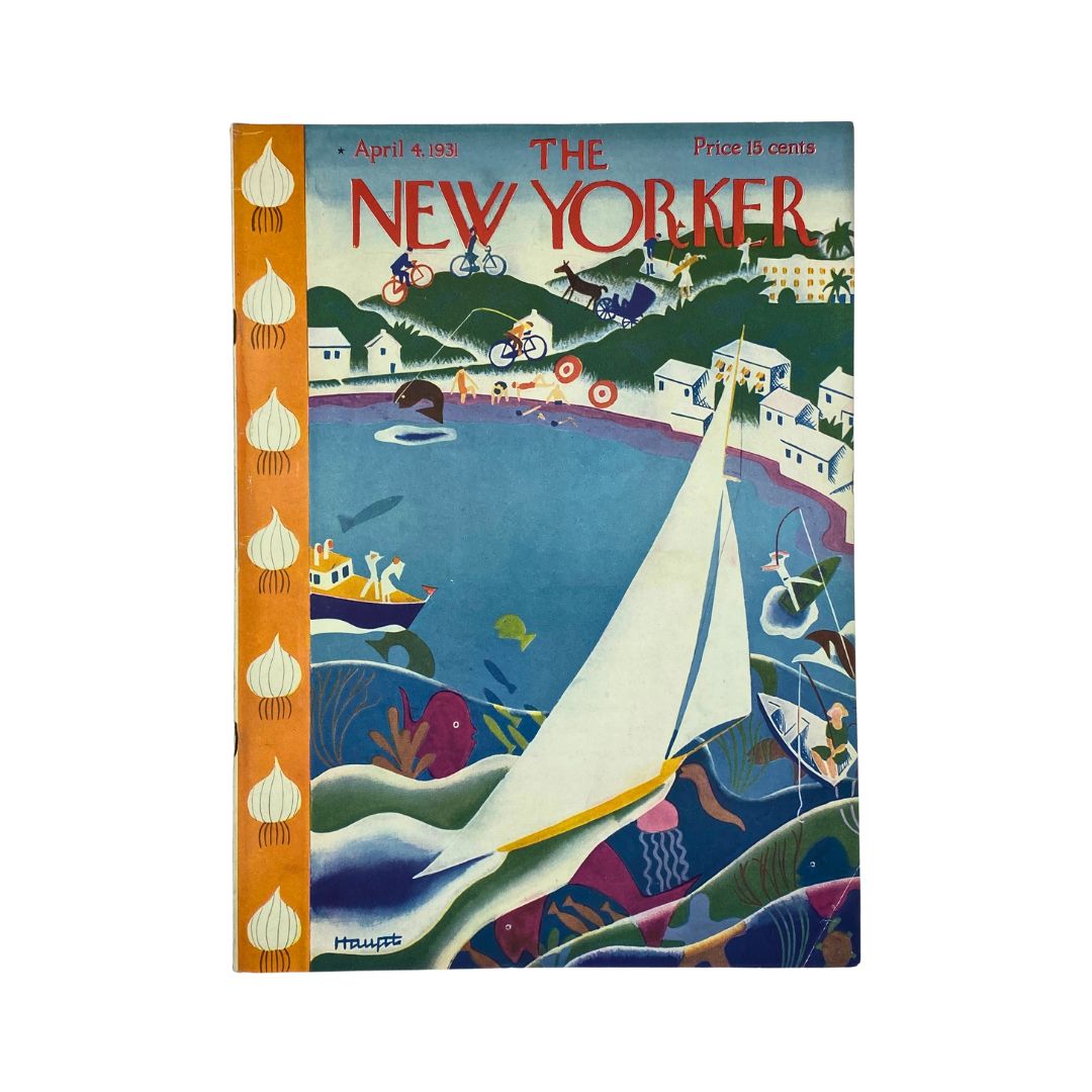 Cover of The New Yorker, April 4, 1931, featuring Theodore Haupt