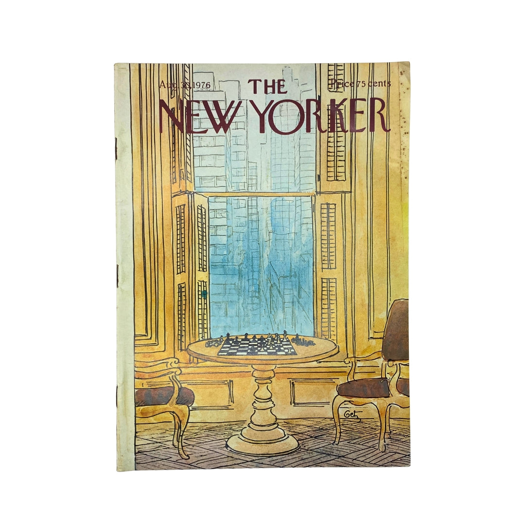 The New Yorker Complete Magazine August 30, 1976 Arthur Getz Cover No Label VG
