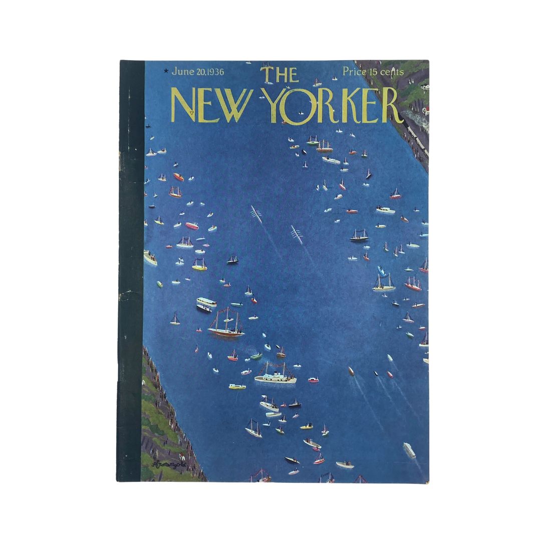 Cover of The New Yorker, June 20, 1936, featuring an illustration by Adolph Kronengold, VG condition