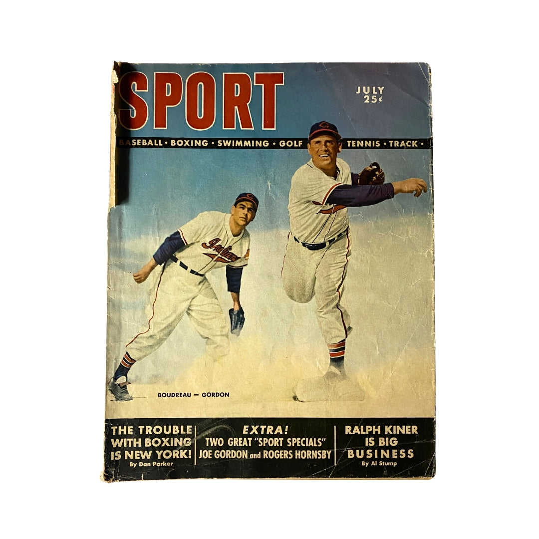Sport Magazine July 1949 Lou Boudreau and Joe Gordon Cover No Label